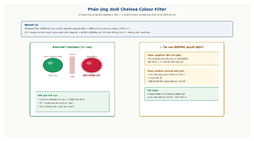 Chelsea filter response emerald