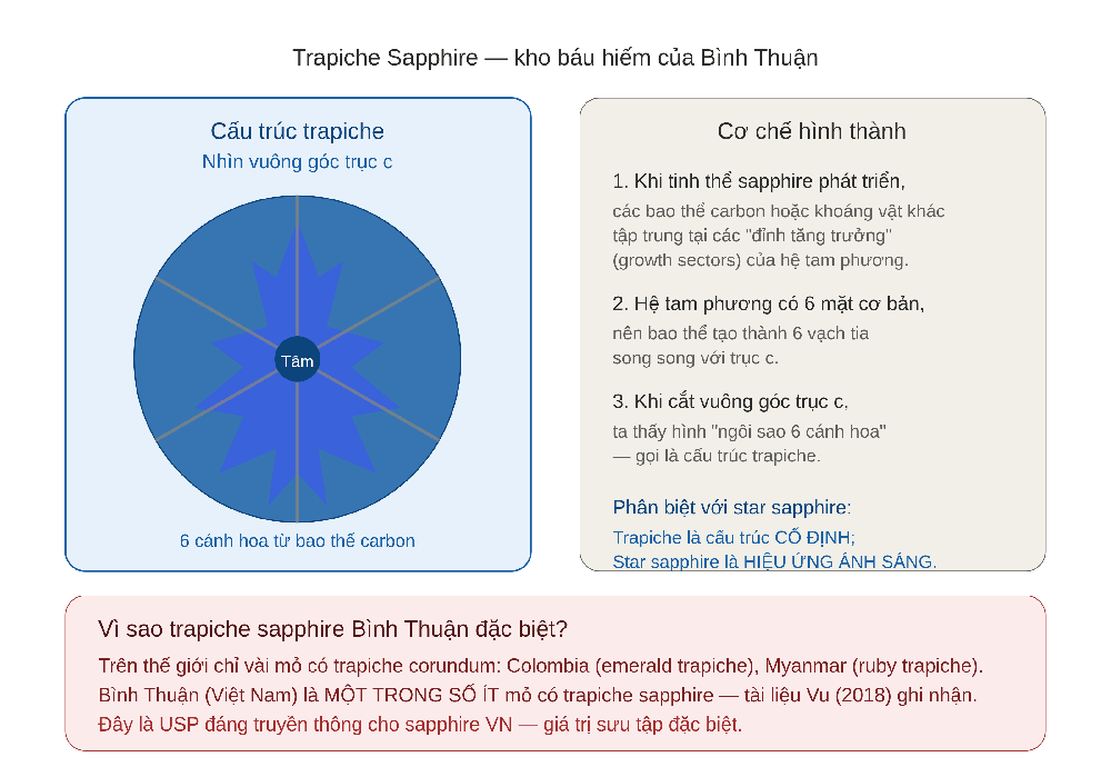 Trapiche Sapphire — đặc sản Bình Thuận, Việt Nam