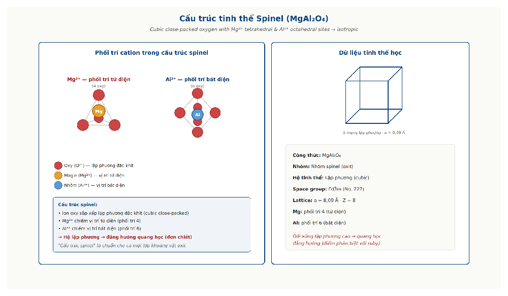 Spinel crystal structure MgAl2O4