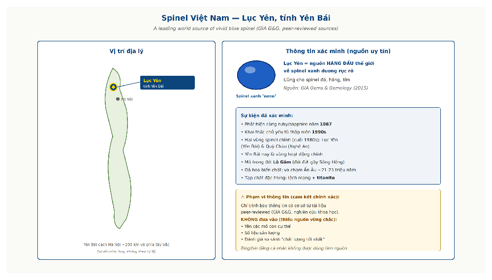 Vietnam Luc Yen spinel deposits Yen Bai